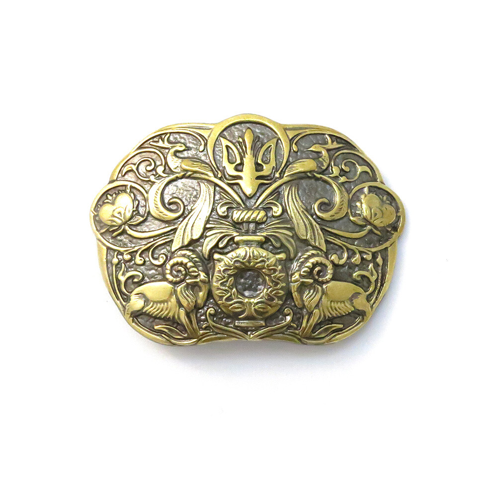 Belt buckle « Tree of life », Ornamental belt buckle, Floral belt buckle