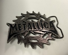 Metallica Saw Logo Heavy Metal Rock Band Belt Buckle