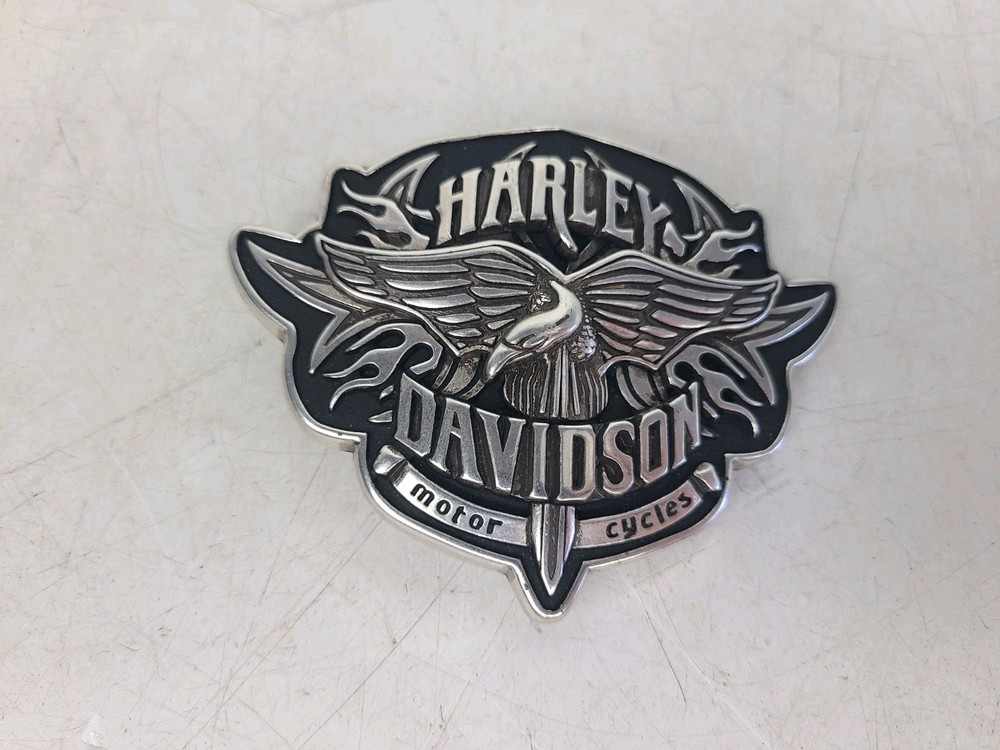 2005 Harley-Davidson Motor Cycles 4&Prime;x3&Prime; Belt Buckle Eagle Wings