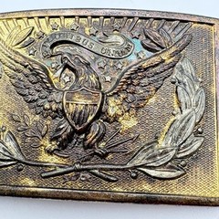 Vintage 1970s AHM 623 « E PLURIBUS UNUM » American Bald Eagle Brass Belt Buckle 3&Prime;