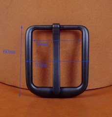 Alloy Pin Single Prong Clip Rectangular Buckle for Men Leather Belt Spare 4cm