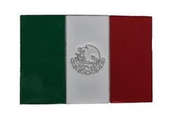 Mexico Flag Belt Buckle Mexican National Day May 5th Gift Soccer Team Square