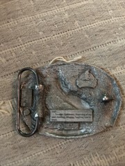 Belt Buckle – Wolf And Feathers