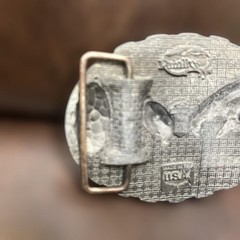 Harley-Davidson Vintage Buckle 70s-80s Harley RainTree Bald Eagle head x 2