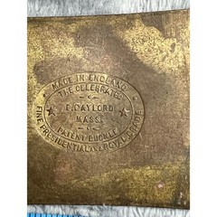 Vintage Union & Central Pacific Railroad Brass Belt Buckle Omaha to California