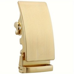 1PC Men Automatic Ratchet Belt Buckle Replacement Classic Zinc Alloy Gold 3.6cm