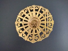 Lion Belt Buckle 4 Inch Brass Finish