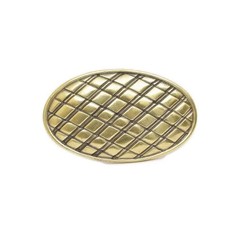 Vintage Style Metal Geometric Print Oval Belt Buckle