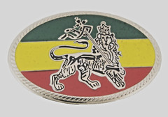Reggae Rasta Belt Buckles Rastafarian Dub Music Culture Metal Lion of Judah Oval