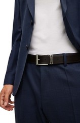 BOSS Men&rsquo;s Belt Reversible Belt 2 Buckles in Gift Box Self Shortening Reversible