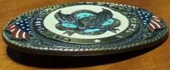 United States Of America Seal Great American Products Belt Buckle USA Made 1986
