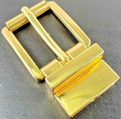 Reversible ROLLER Belt Buckle GOLD PLATED Tone Buckle fit&rsquo;s 7/8 inch (22mm)