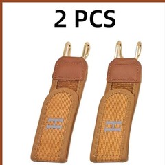 2PCS No Buckle Elastic Belt Hook Adjustable Waist Belt Clips for Men & Women