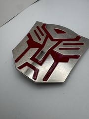 Transformers Autobot Red Chrome Design Belt Buckle Movie Character Read