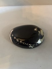Vintage Polished Black Abalone Shell Belt Buckle by Elite in Fresno, California