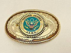 U.S. Army 3 piece set, belt buckle, bolo and money clip