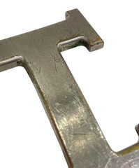 Authentic HERMES Constance H-buckle Silver-Tone Men/Women #3078