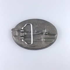 Western Zinc alloy Leather Belt Buckle Silver Plated Golf Theme Shape Pattern