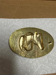 Vintage Horsehead and Horseshoe Belt Buckle by VIA N.Y