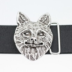 Belt Buckle Silver Dog Dog Werewolf Wolf Fairytale Interchangeable Buckle GS126