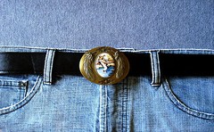 Western Style Artistic Impressions Ducks by Julie Zsupnik Belt Buckle