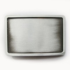 Antique Brushed Silver Rectangle Blank Belt Buckle for Engraving also US Stock