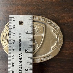 US Army Operational Test Command Belt Buckle Brass OTC ATEC Insignia Wilensky