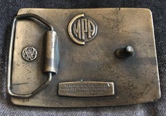 *** VINTAGE MPA Keep on Camping Boy Scout Brass Belt Buckle