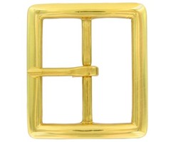 Solid Brass Replacement Center Bar Belt Buckle Fits 1-3/4&Prime; wide Belt Strap