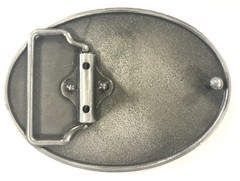 United States of America Bald Eagle Belt Buckle, Flag, USA, Antique Silver Tone