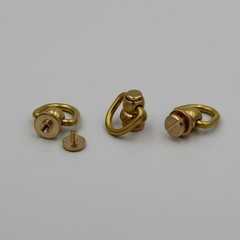 Silver/Gold Chicago Rivets Swivel with D-Ring Hook lot