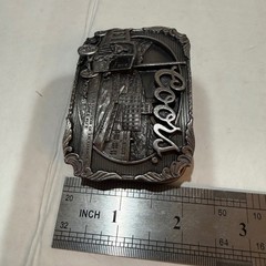Vintage 1990 Coors Brewery Beer Americana Belt Buckle Bergamot Made in USA