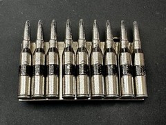 Gun Bullet&rsquo;s Shell Casing Chain Ammo Clip Figural Belt Buckle