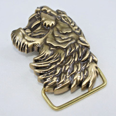 Solid Brass Tiger Belt Buckles Tongue Pin Belt Buckle Fits For 1.5 INCHES Belt/