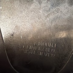 Vintage Rockmount Denver Colorado Nickel Silver Horse Head Western Belt Buckle