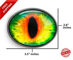 Cosplay Eyeball Belt Buckle – Taxidermy Halloween Handmade Buckle -34-E