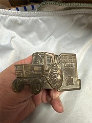 Vintage The New Number One Tractor Belt Buckle