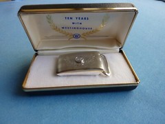 WESTINGHOUSE TEN YEAR SERVICE AWARD BELT BUCKLE SAFETY