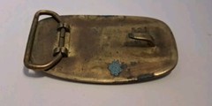 VINTAGE FLIGHT IN ARIZONA 1911-1986 BRASS BELT BUCKLE