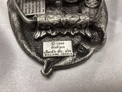Siskiyou Belt Buckle Pewter Square Dancing Signed And Numbered