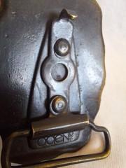 Vintage Oden Inc Personalized Solid Brass Belt Buckle Says « JOE »