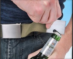 Fred & Friends BEER BELLY Bottle Opener Belt NEW Vintage Unisex Heavy Metal NOS