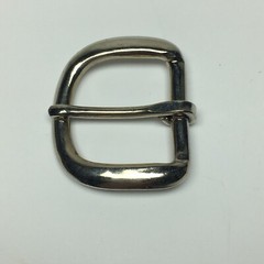 Vintage Replacement Belt Buckle Fits 1.2&Prime; Strap – Simple Basic Silver Tone 6A
