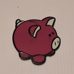 PINK PIG Metal Belt Buckle