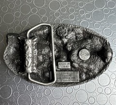 Vintage 1983 Bergamot Brass Works Eagle Belt Buckle Proud To Be An American N146