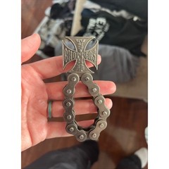 Jesse James West Coast Choppers Acc Biker Chain Iron cross Bottle opener