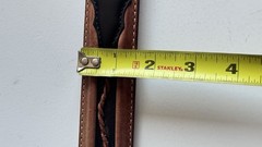 Southwestern Bull Buffalo Skull Cowboy Buckle Leather Justin Fenced Belt Sz 38