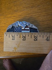 Operation Desert Storm Jan 16 1991 Metal Belt Buckle Eagle Jets American Flag