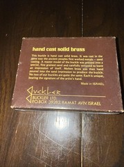 Buckler Ltd. Belt Buckle Solid Brass Israel Defense Forces Zabar-1