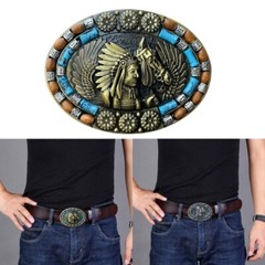 Western Horse Pattern Belt Buckles Detachable Creative Unisex Buckles Belt